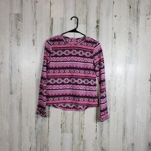 Girls climate right fleece pajama top size XL